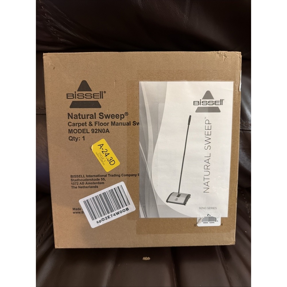 Bissell Natural Sweep Bagless Mechanical Sweeper Standard Multicolored NIB 92n0a